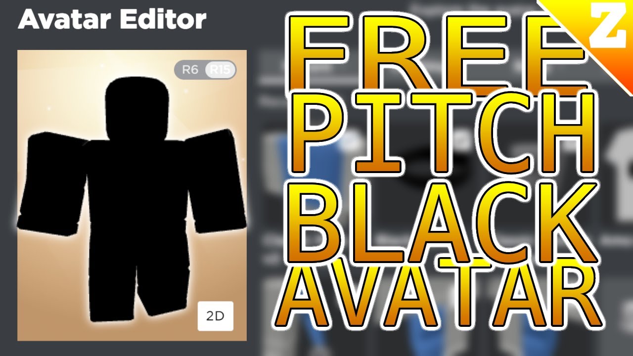 How To Make Your Avatar All Black, Roblox Tutorial