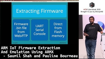 #HITBCW2021 D2 - HITB LAB: ARM IoT Firmware Extraction And Emulation Using ARMX - Saumil Shah