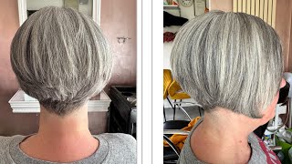 Learn how to create  short graduated bob