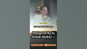 Inilah Hukum Sebab Akibat! | AG Syaiful Karim #syaifulkarim #motivasiislam #hakikat #shortvideo