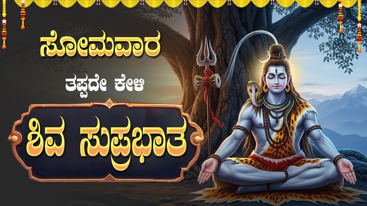 🔴Live🔴 ಸೋಮವಾರ  ತಪ್ಪದೇ ಕೇಳಿ ಪರಶಿವನ ಸುಪ್ರಭಾತ |shiva suprabatha|#shivaratri|Bhakthitaranaga