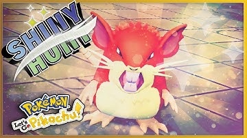 SHINY RATICATE! ✨ (LIVE REACTION) POKEMON LETS GO PIKACHU/EEVEE