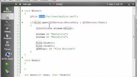 C++ Qt 90 - QTextStream
