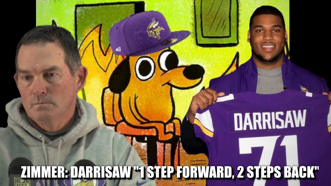 Christian Darrisaw Has Groin Setback. Zimmer: "One Step Forward, Two Steps Back"