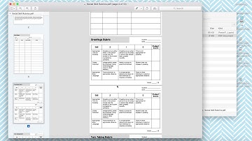 Product Preview - Social Skills Rubrics