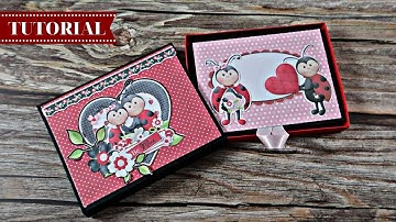 Mini album in a drawer box tutorial | Marina Manioti