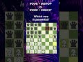 ROOK + BISHOP vs ROOK + KNIGHT ║ Which one is powerful? #chess #chessgame #chesscom #шахматы