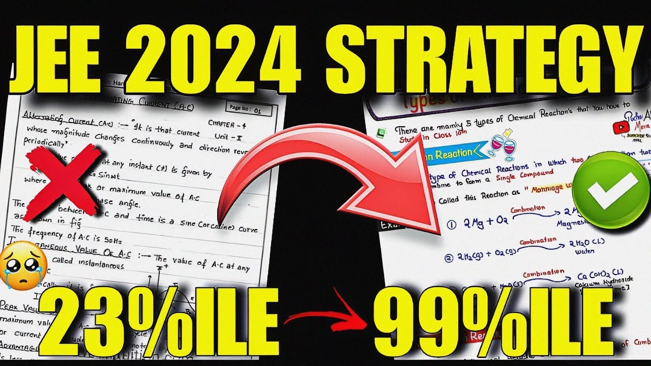 JEE 2024: 99 Percentile in 2 Months🔥 | JEE Strategy #jee2024 #jee # ...