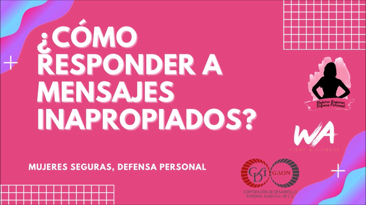¿Cómo responder a mensajes inapropiados?