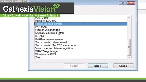Integration - Access Control: Paxton - CathexisVision