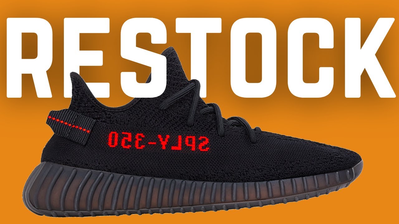 yeezy boost 350 bred restock