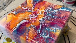 #106 Colorful Cells & Webs NEW Valspar Ultra PM Mix Test, Part 1 | Acrylic Pour Painting | Fluid Art