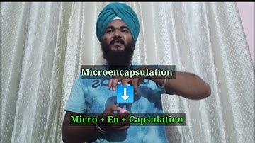 What is Microencapsulation !! Definition of microencapsulation