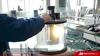 Viscosity test of lubricating oil