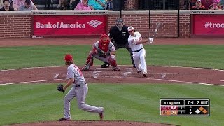 LAA@BAL: Hardy singles in Cruz for an early lead