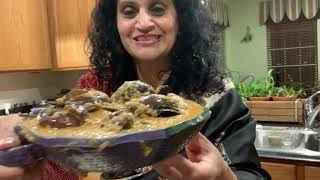 Stuffed baby eggplant curry (Yengai badnekai)