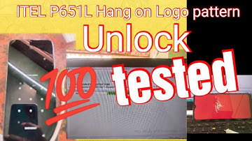 ITEL P651L Hang On Logo pattern unlock official Tools