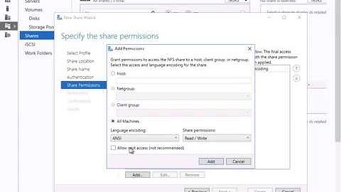 Implementing SMB and NFS Share - Windows Server 2016 - Part2