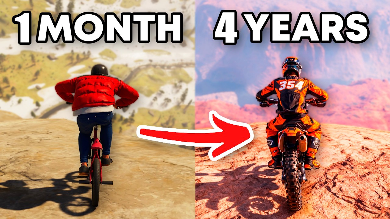 MY EVOLUTION Playing RIDERS REPUBLIC for 1 Day | 1 Year | 2 Years | 3 Years | 4 Years