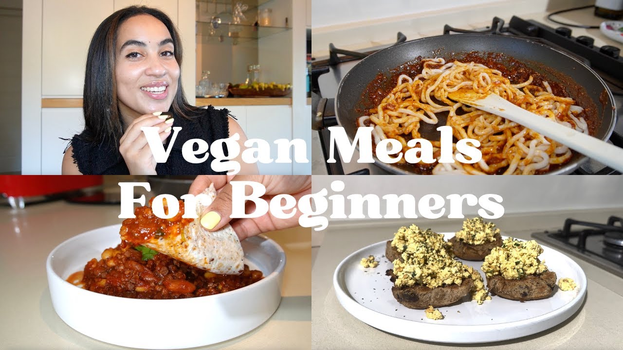 3 Easy Vegan Meals for Beginners | Vegan Meal Prep Recipes - YouTube