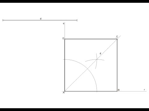 Video: Cómo Dibujar Un Cuadrado Con Diagonales