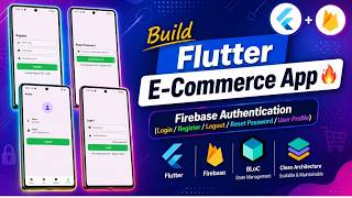 Build Flutter E-Commerce App | Firebase Authentication (Login/Register/Logout/Reset Password) Part 5