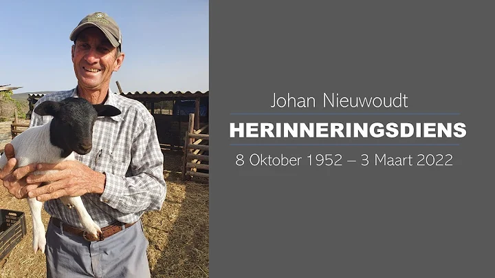 NG Kerk Vredendal Herinneringsdien...  Johan Nieuw...