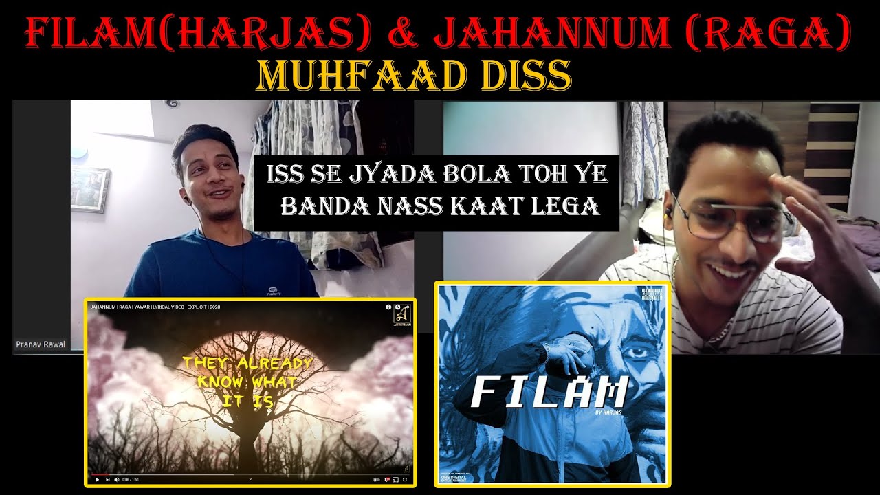 Filam Harjas Jahannum Raga REACTION DISS TO MUHFAAD KR NA Vs 