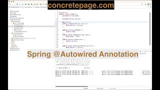 Spring @Autowired Annotation