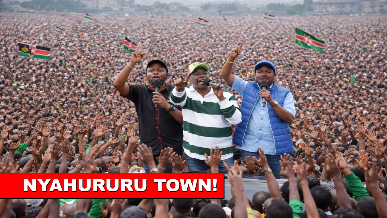 Ruto heart attack as Gachagua roars in Nyahururu Town, his main bedroom to sell Wantam slogan!🔥