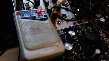 Modular Radio Manipulation | a Radio FMing an Oscillator (Instruo Tš-L v2)