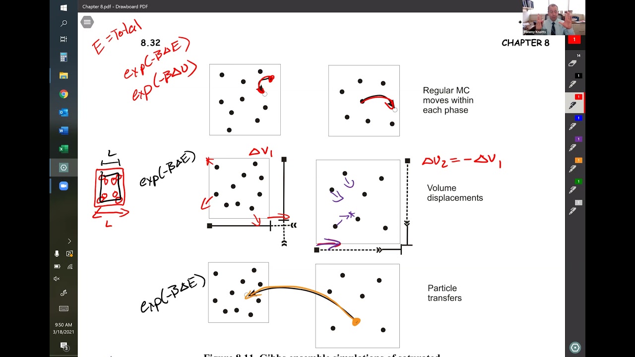 ChEn 513 Gibbs Ensemble Monte Carlo