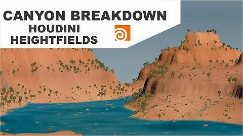 Basic Canyon Terrain Breakdown - Houdini Heightfields