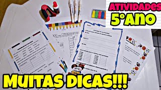 Atividades para 5º ano |Primeiro bimestre| Reforço escolar