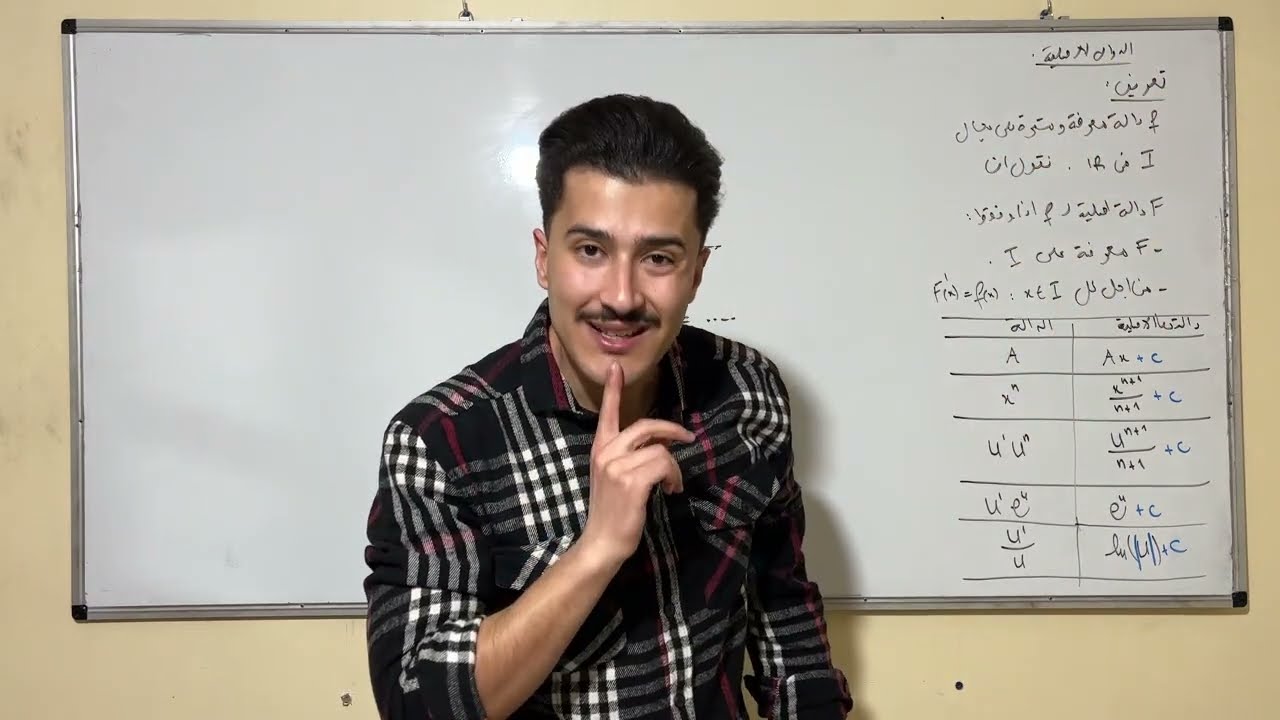 الدرس 01: تعيين الدالة الاصلية دون اي حفظ🔥