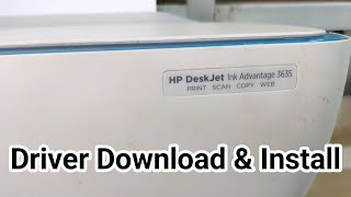 HP DeskJet Ink Advantage 3635 Printer driver download and Install