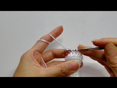 Step-by-step Easy Decrease Join 2 Single Crochet Together (SC2TOG)