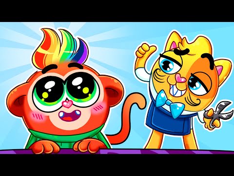 My Beauty Salon Song 😊 | Cute Kids HairStyles | Baby Zoo Story Songs And Nursery Rhymes