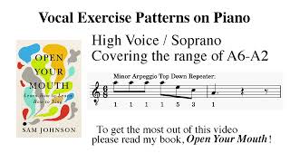 Vocalise: Descending Minor Chord Repeater for High Voices | Piano Track | Open Your Mouth Series