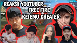 REAKSI YOUTUBER FF KETEMU CHEATER KELAS KAKAP
