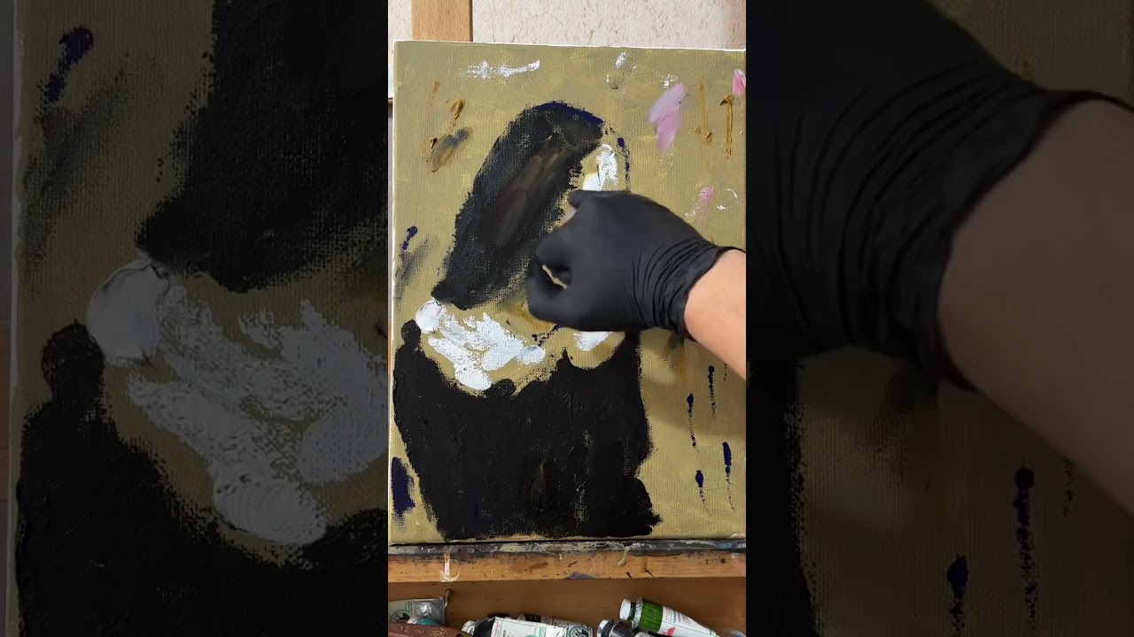 Напишу женский портрет маслом на холсте методом «от пятна», техника Вердаччо.