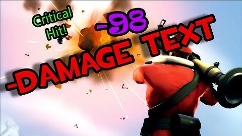 How to Change Fonts, Color, Size of Damage Text TF2