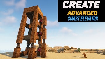 Create 0.5.1 Advanced smart elevator  tutorial / guide 1.18.2 - 1.19.2 (minecraft java edition)