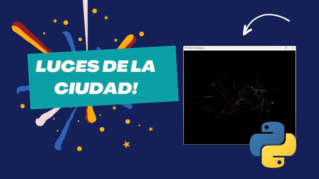 ¡Magia de Python Turtle: Luces de la Ciudad! - YouTube