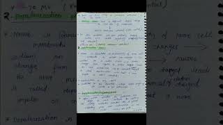 Physiology of nerve impulse conduction |action potential |nerve impulse conduction #shorts