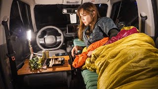 I bought a compact carSleeping in Casper / Minimal Car Camping / Rangflex / Solo camp