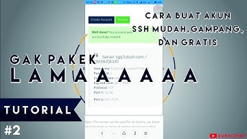 Cara membuat akun ssh gratis dan mudah - HTTP INJECTOR (mantab)