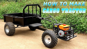 Build a DIY Cargo Tractor 168cc 6.5HP – Homemade Mini Tractor