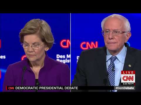 CNN Moderator Openly Sides With Warren Over Sanders in Ongoing Campaign Dispute