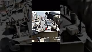 Context : GUNNER PULLS SIDEARM ON AGGRESSIVEDRIVER. soldiers #badass #specialforces #usarmy Update